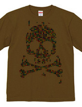 color block -skull-