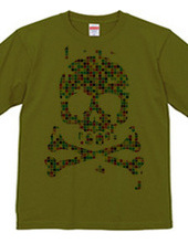 color block -skull-