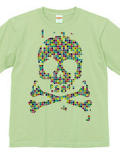 color block -skull-