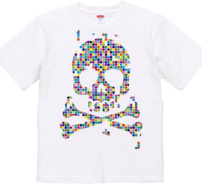 color block -skull-