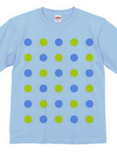 121-dots2（blue/yellow）