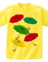 An umbrella is bright