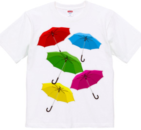 An umbrella is bright