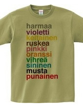 Color Names: finnish