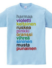 Color Names: finnish