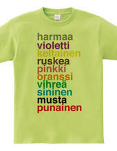 Color Names: finnish