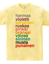 Color Names: finnish