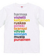 Color Names: finnish