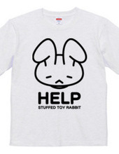 stuffed toy rabbit（HELP）両面