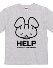 stuffed toy rabbit（HELP）両面