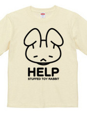 stuffed toy rabbit（HELP）両面