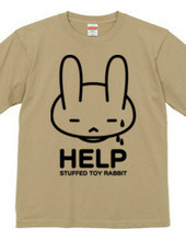 stuffed toy rabbit（HELP02）両面