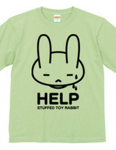 stuffed toy rabbit（HELP02）両面