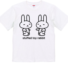 stuffed toy rabbit（パンチの練習）