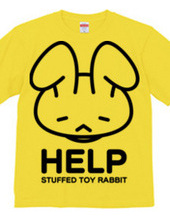 stuffed toy rabbit (HELP) single-sided