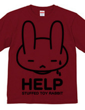 single-sided stuffed toy rabbit  HELP02 