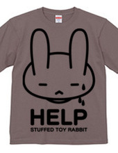 single-sided stuffed toy rabbit  HELP02 