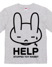 single-sided stuffed toy rabbit  HELP02 