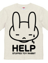 single-sided stuffed toy rabbit  HELP02 