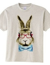 Rabbit in glasses