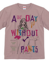 A DAY WITHOUT PANTS PURPLE