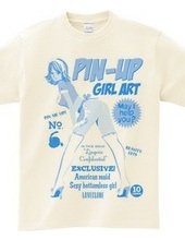 American maid pinup girl blue