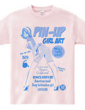 American maid pinup girl blue