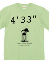 ジョンケージ 4 33" Tシャツ　カラー1