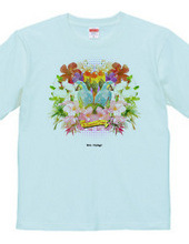 "Bon Voyage" コラージュTシャツ