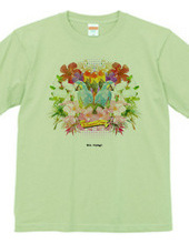 "Bon Voyage" コラージュTシャツ