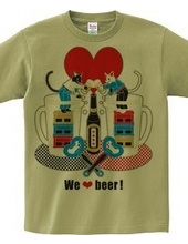 "We love beer!" 5 colors