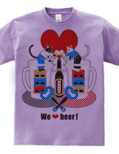 "We love beer!" 5 colors