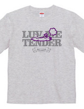 "luv me tender/purple" T-shirt