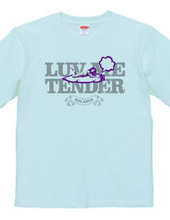 "luv me tender/purple" T-shirt