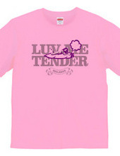 "luv me tender/purple" T-shirt