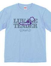 "luv me tender/purple" T-shirt