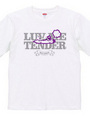 "luv me tender/purple" T-shirt