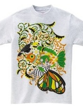植物魚と猫蝶とオニオオハシ５色