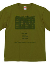 ADSR 8-bit synthesizer tee shirts