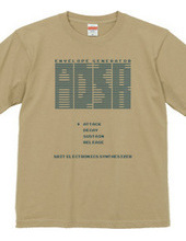 ADSR 8-bit synthesizer tee shirts