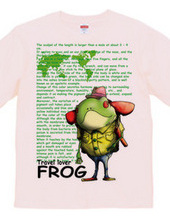 Travel lover frog