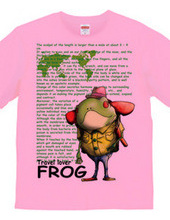 Travel lover frog