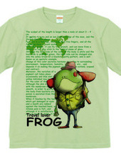 Travel lover frog