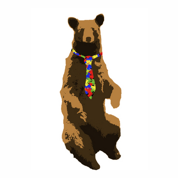bear and necktie 