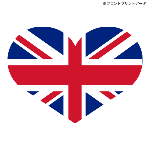 ハート型イギリス国旗 ユニオンジャック Union Jack あとりえっとん 半袖ｔシャツ 6 2oz デザインｔシャツマーケット Hoimi ホイミ