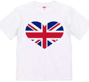 ハート型イギリス国旗,ユニオンジャック,Union Jack : あとりえっとん