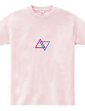 triangle pink×blue