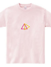 triangle pink yellow