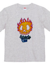 Flame skull