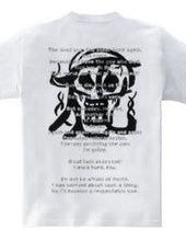 Life and death - brush-skull t-shirt-